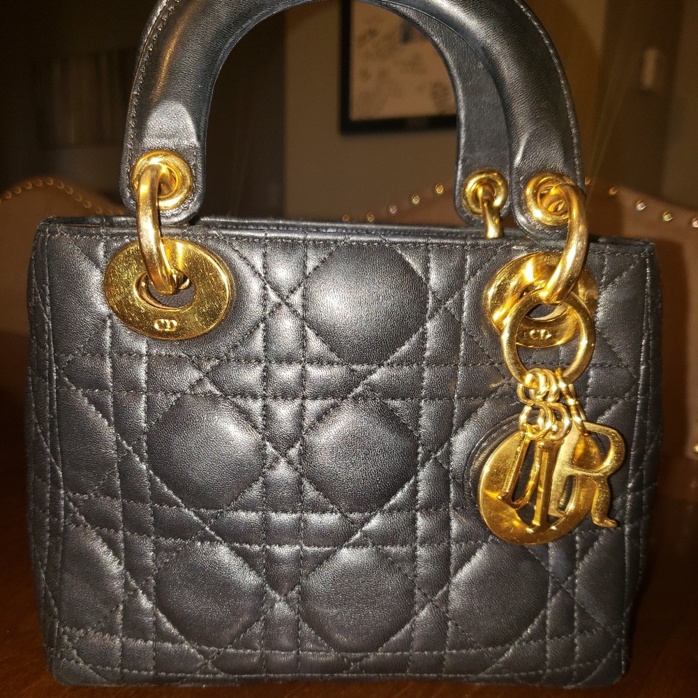 Lady dior mini bag calf skin